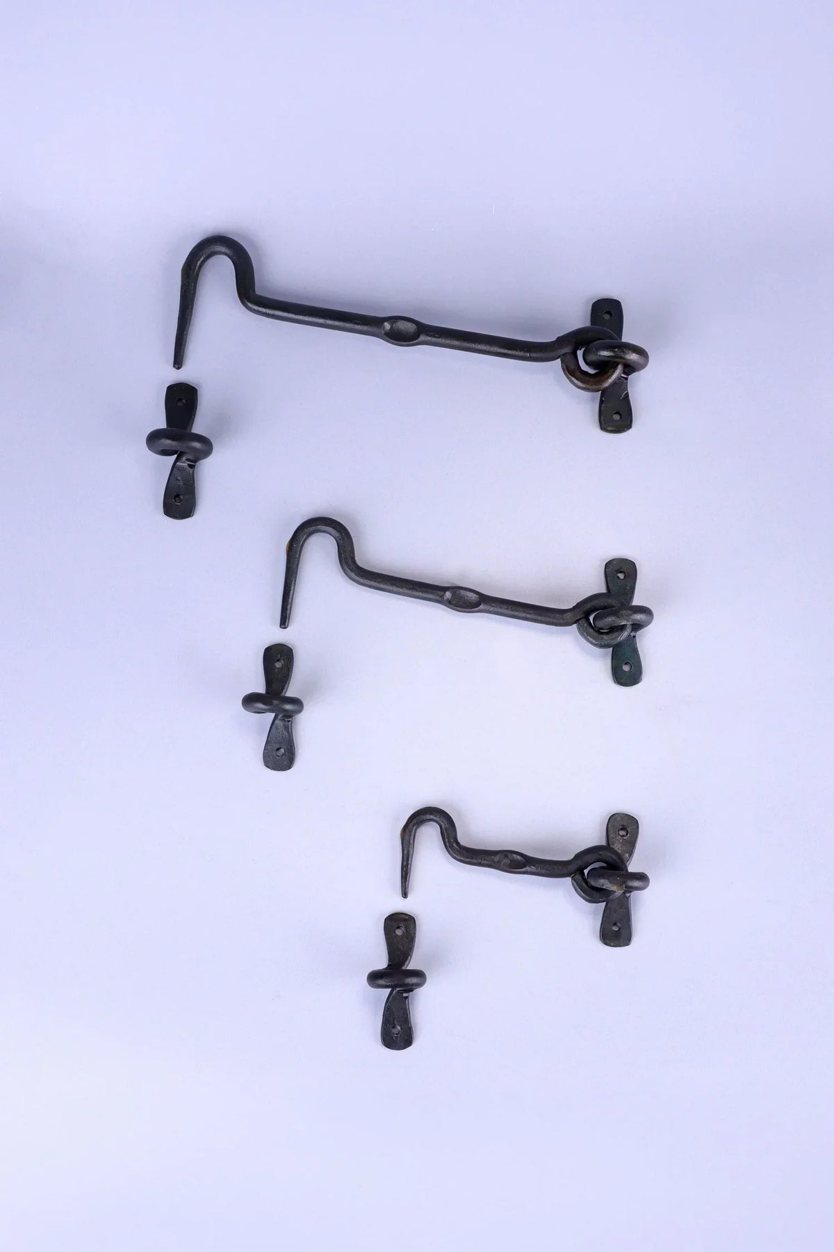 Hand-Forged Hook and Eye Cabin Fastener, Beeswax — alternate view, G Decor