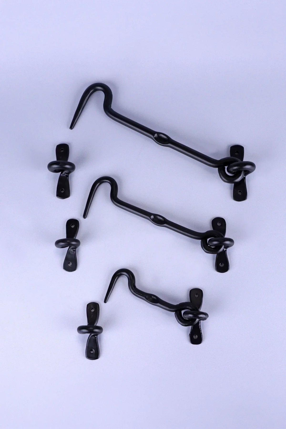 Hand-Forged Hook and Eye Cabin Fastener, Black — alternate view, G Decor