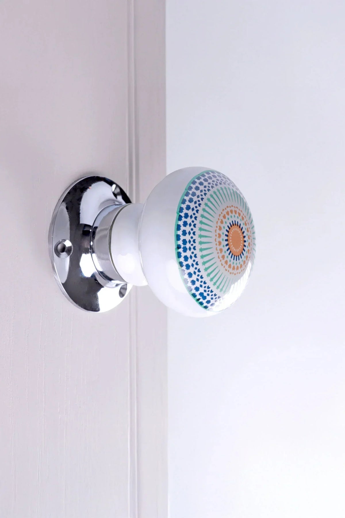 Positive Energy Radiance Ceramic Mortice Door Knobs — alternate view, G Decor