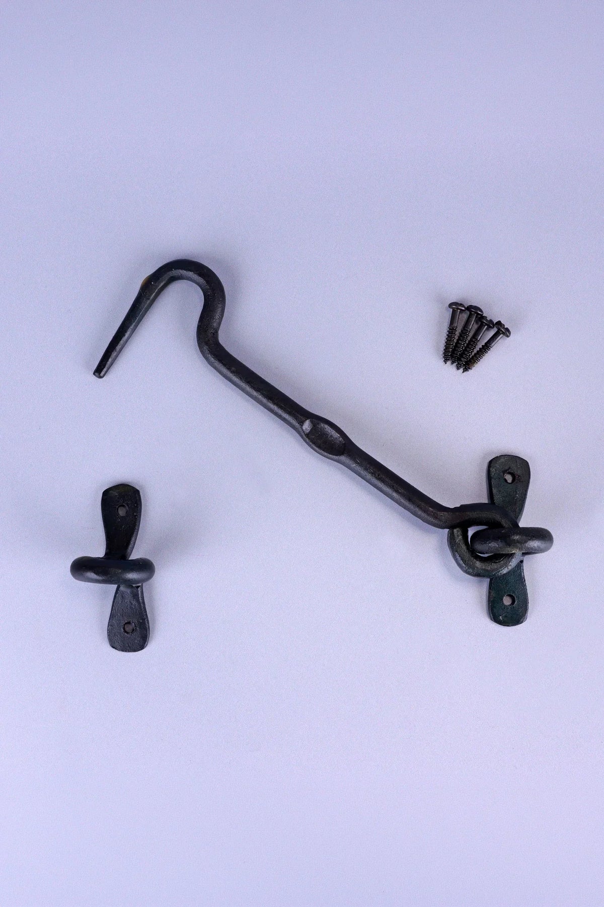 Hand-Forged Hook and Eye Cabin Fastener, Beeswax — view 5, G Decor