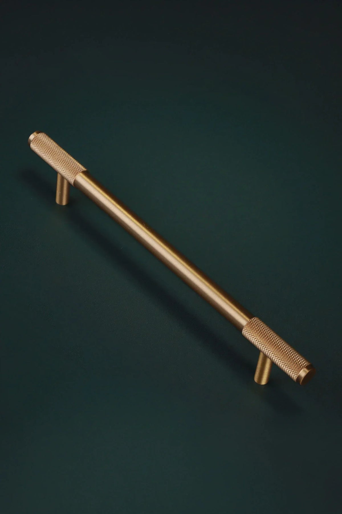 Mayfair Knurled Brass Bar Pull, Satin Brass — view 11, G Decor