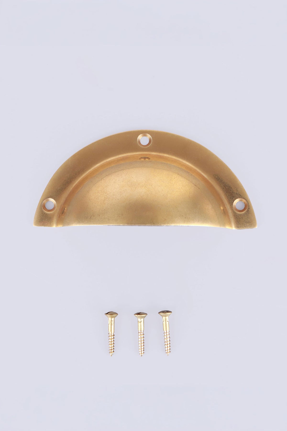 Stepped rim cup pull in aged brass
