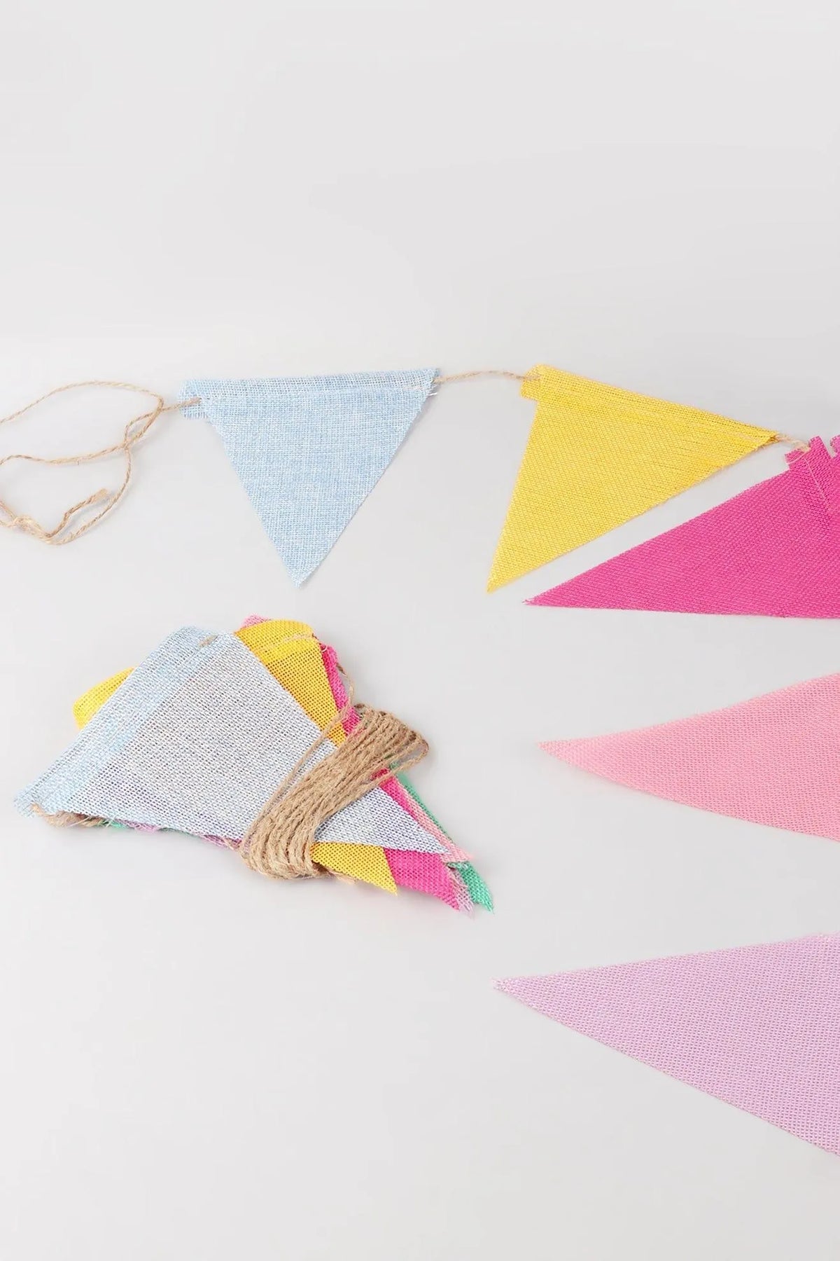 Colourful Rustic Hessian Bunting — G Decor