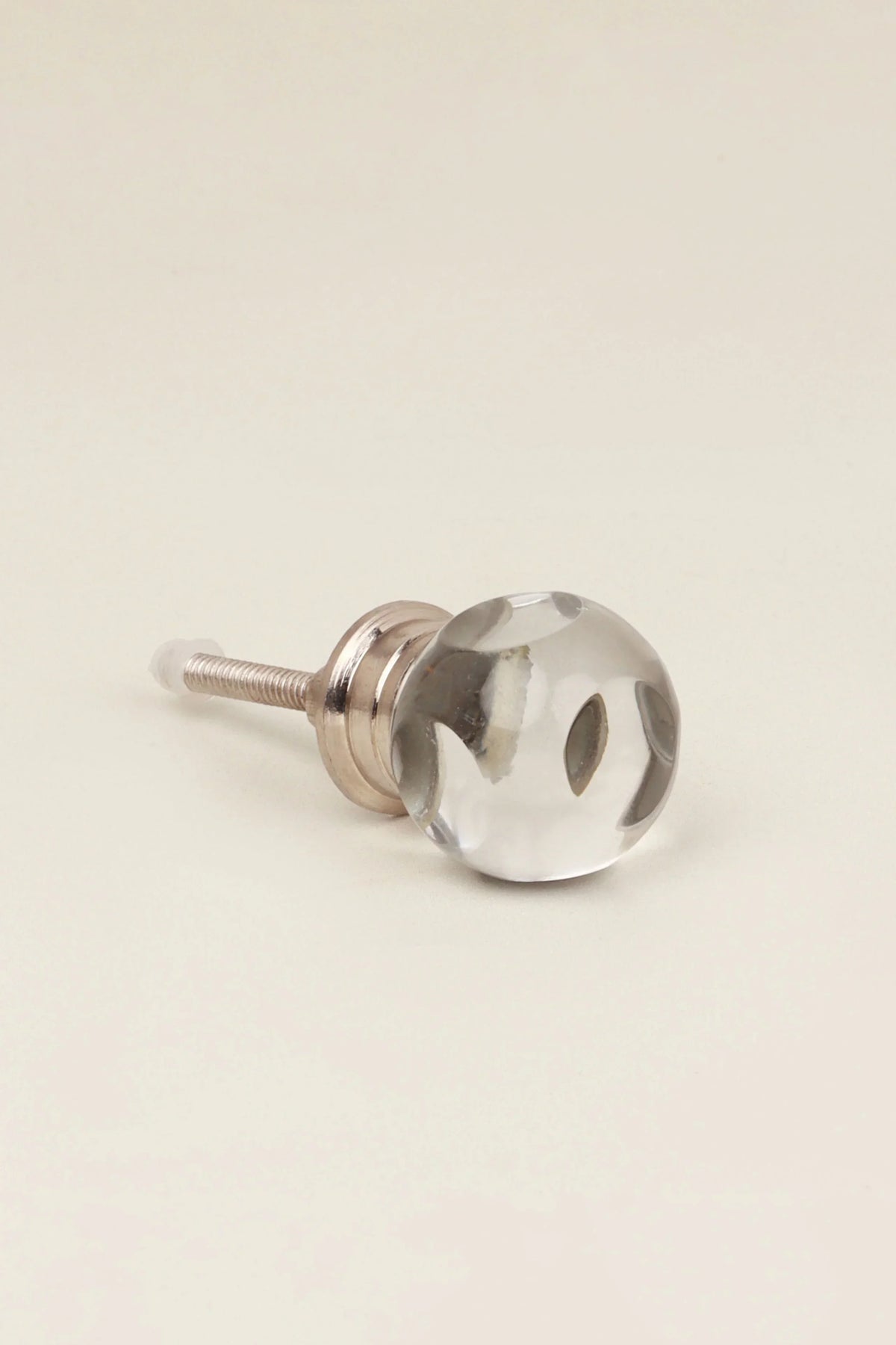 Transparent Glass Gemstone Cube Cabinet Knob — view 7, G Decor