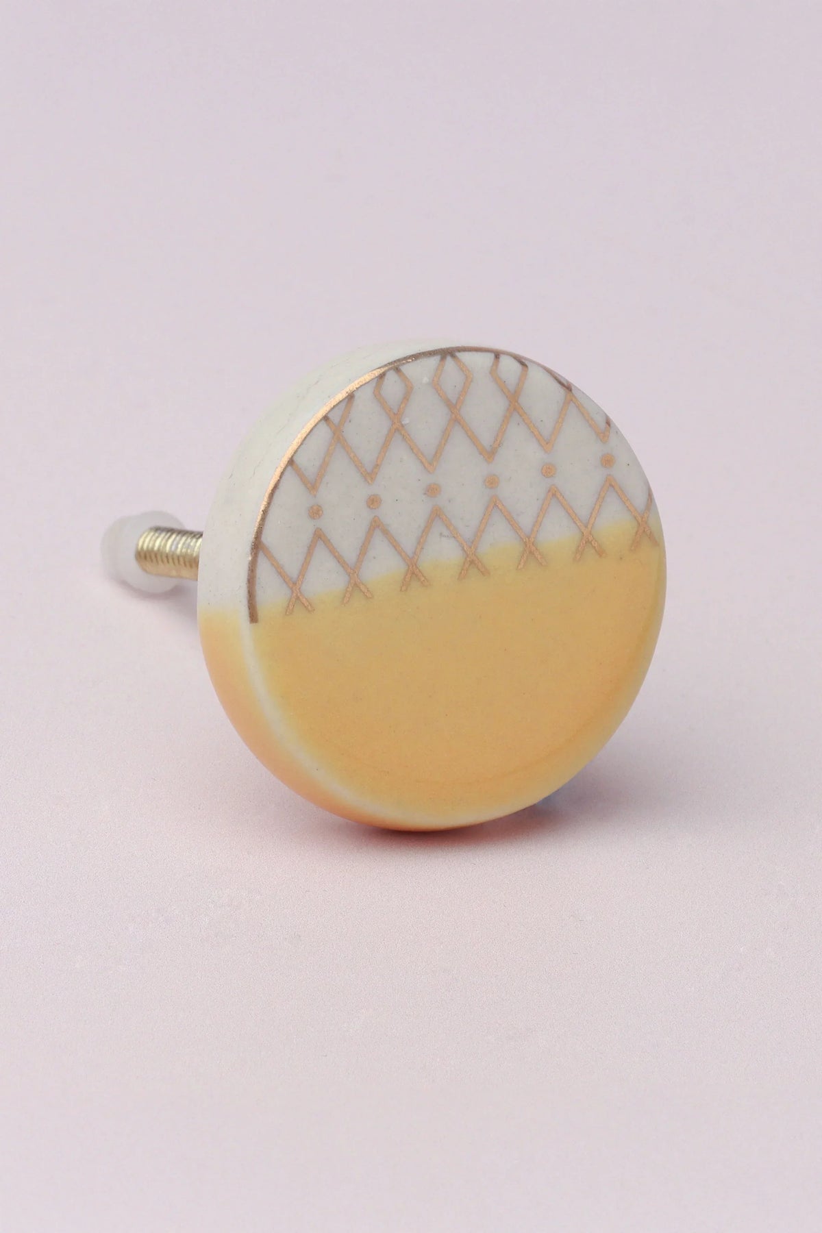 Oro Ceramic Cabinet Knob in Chic Finish — close-up view, G Decor
