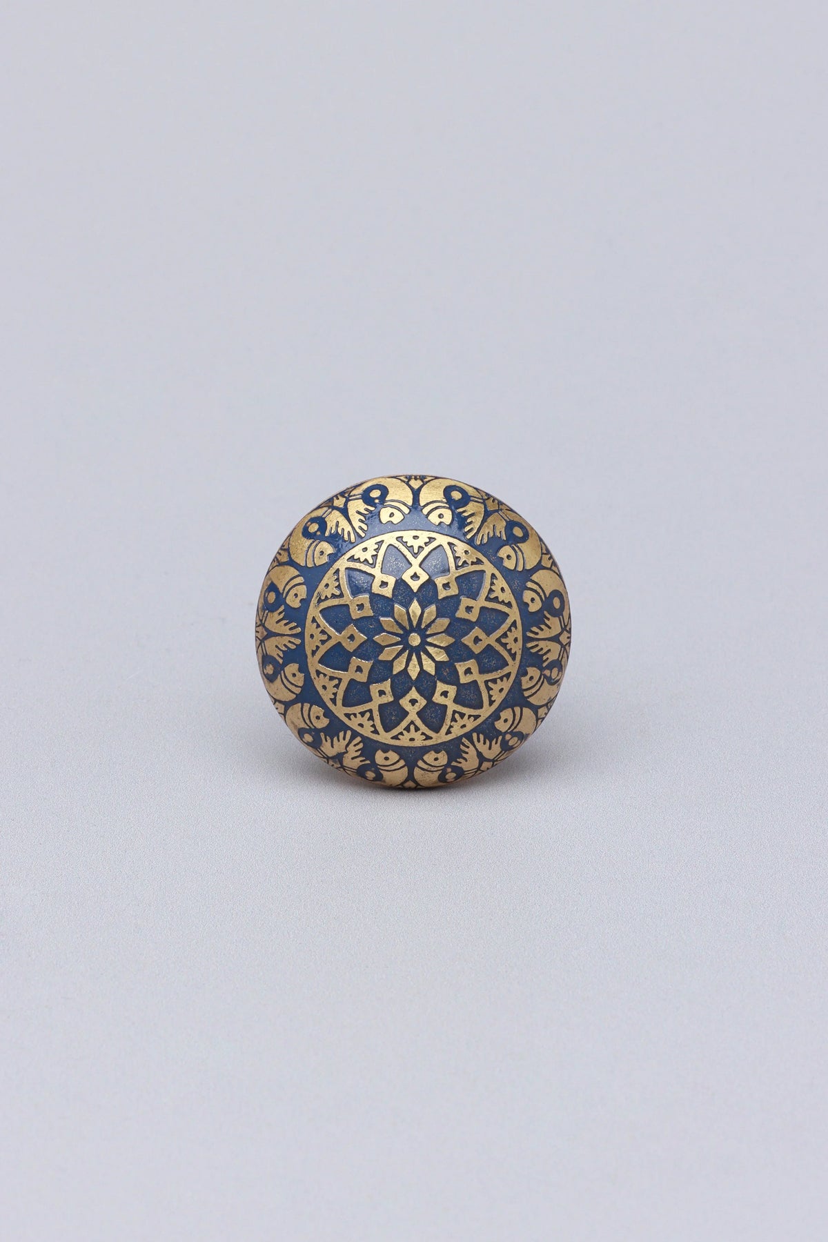 Palais Étoile Polished Brass Cabinet Knob — close-up view, G Decor