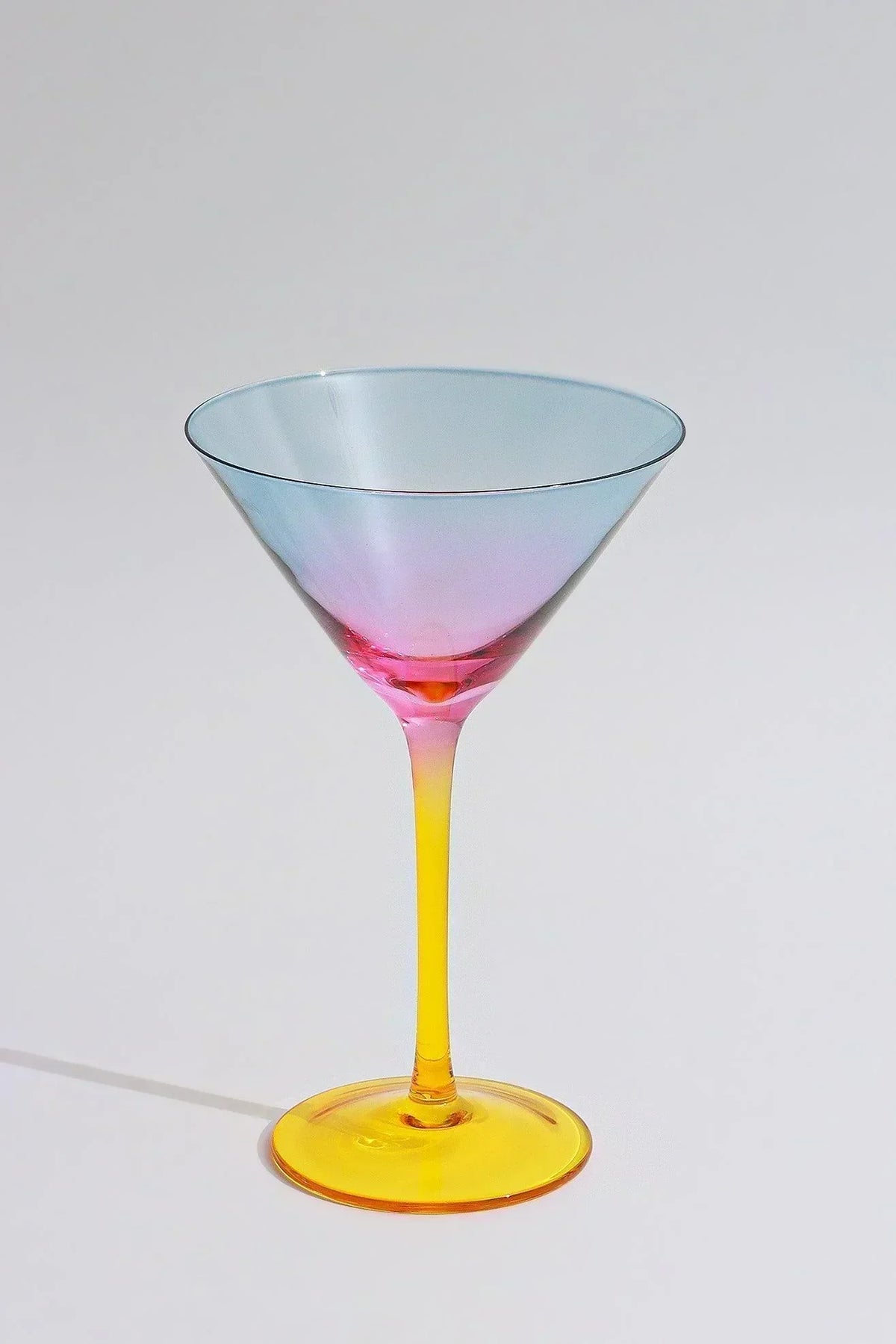 Sunset Rainbow Iridescent Martini Glasses Set of 4 — alternate view, G Decor