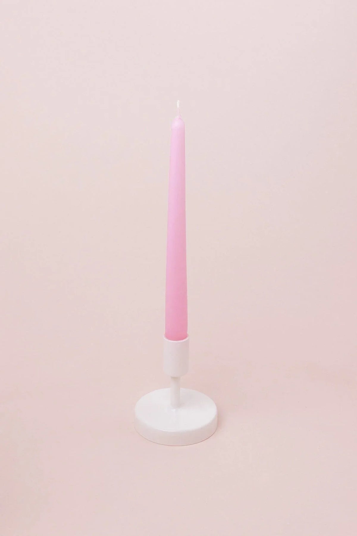Pastelaria Baby Pink Tall Pastel Taper Candles — alternate view, G Decor