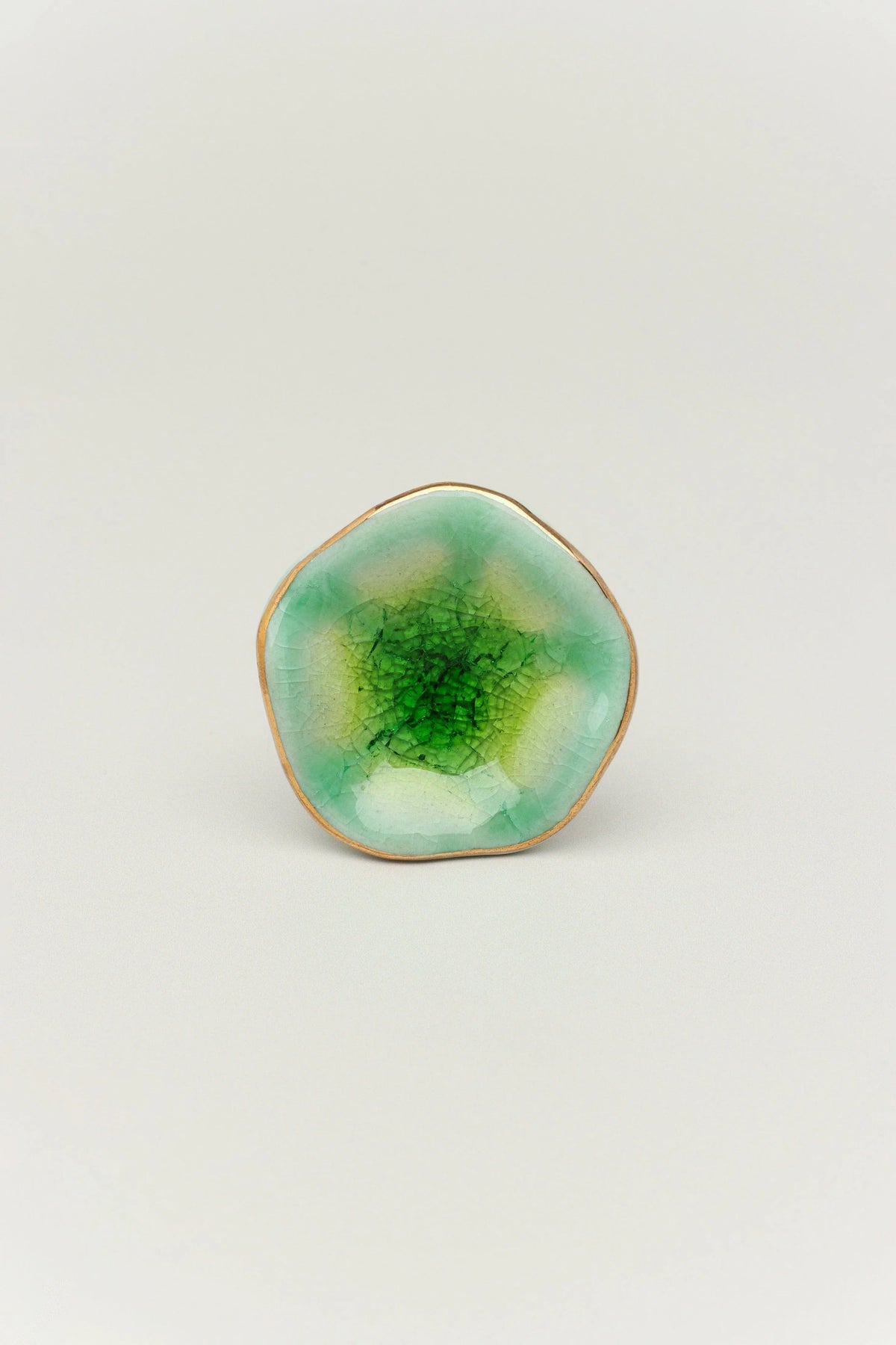 Tiffity Hand-Painted Ceramic Cabinet Knob — close-up view, G Decor