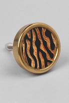 Wild Luxe Animal Print Brass Cabinet Knob Collection — close-up view, G Decor