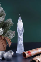 Fit Santa Christmas Candle in Grey — G Decor
