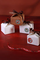 Eco-Friendly 24 Holiday Ribbon Gift Boxes DIY Advent Calendar Set — G Decor
