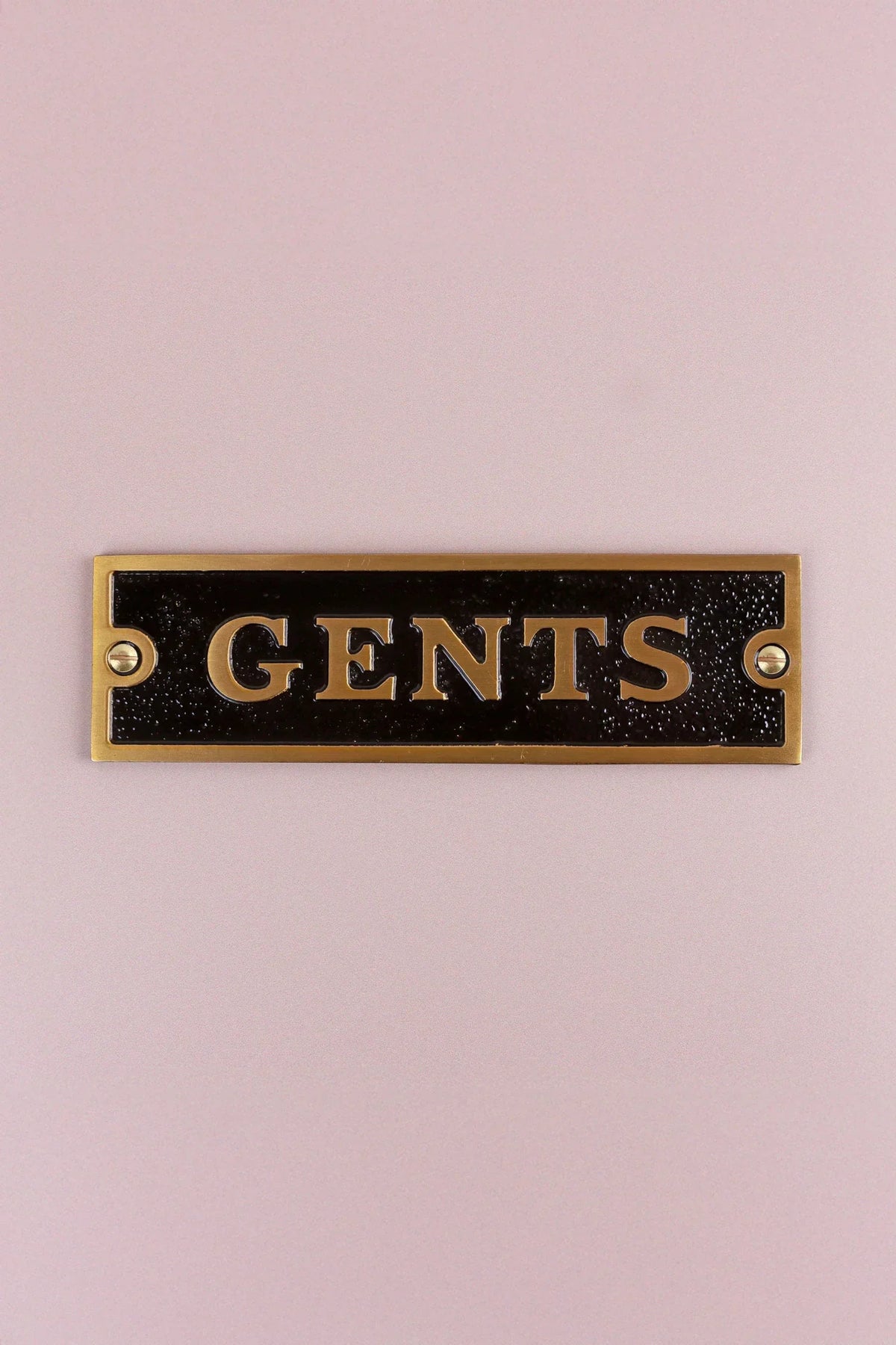 British Pub Black and Brass Raised-Letter Door Sign — view 10, G Decor
