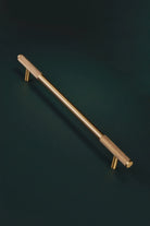 Mayfair Knurled Brass Bar Pull, Satin Brass — view 8, G Decor