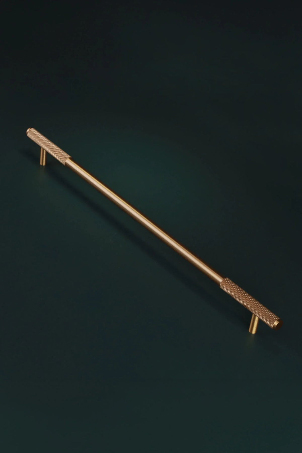 Mayfair Knurled Brass Bar Pull, Satin Brass — view 7, G Decor