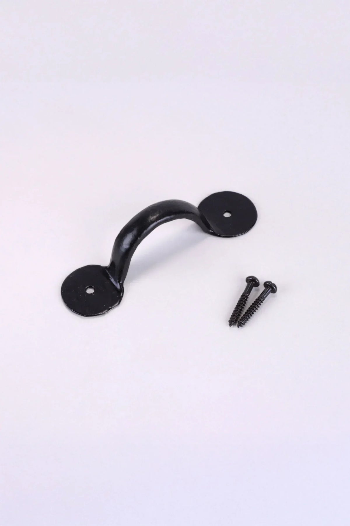 Coinbase Hand-Forged Iron Pull Handle in Black — view 9, G Decor