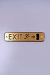 Polished Brass Engraved Door Sign for Push Pull Exit or Office — view 5, G Decor