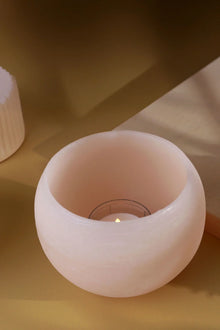 Pastelle Wax Tealight Lantern Holder in Soft Blush