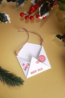Magical Santa Letter Envelope Christmas Tree Hanging Decoration