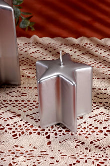 Twinkle Star Silberne Dekorative Mittelkerze
