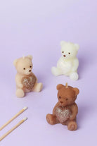 Sweetheart Teddy Bear Soy Wax Treasure Candle With Sparkling Heart Detail — G Decor