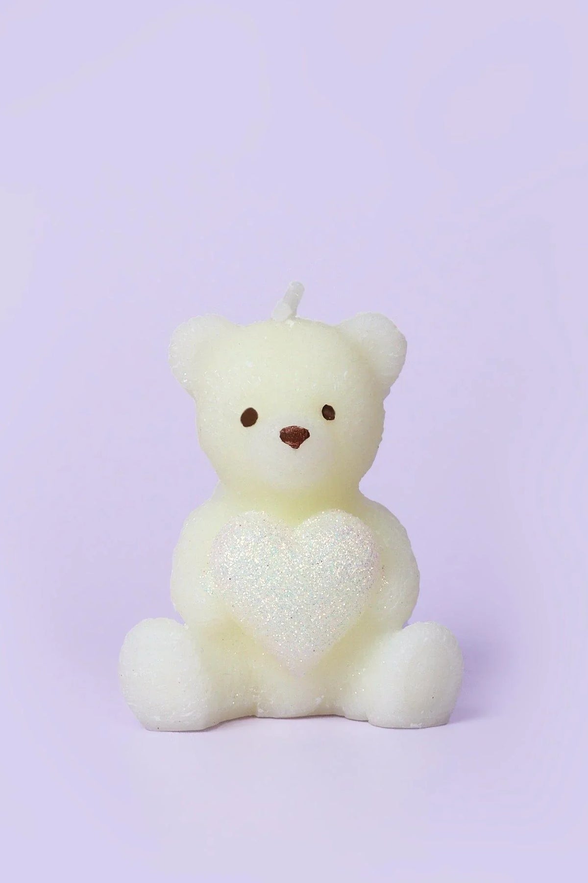 Sweetheart Teddy Bear Soy Wax Treasure Candle With Sparkling Heart Detail — view 5, G Decor