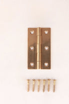2.5 inch (63mm) butt hinge in aged brass