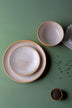 Amber Dawn Crackle Glaze Ceramic Dinner Plates Side Plates and Bowls — G Decor