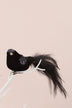 Handmade Velvet Feather Clip-On Christmas Birds in Black Red or Teal — alternate view, G Decor