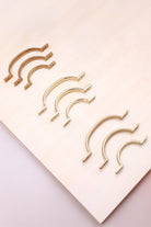 D handle in polished, aged and satin brass, fourth view