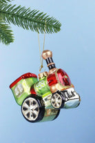 North Pole Polar Express Train Hand-Painted Glass Christmas Bauble — G Decor