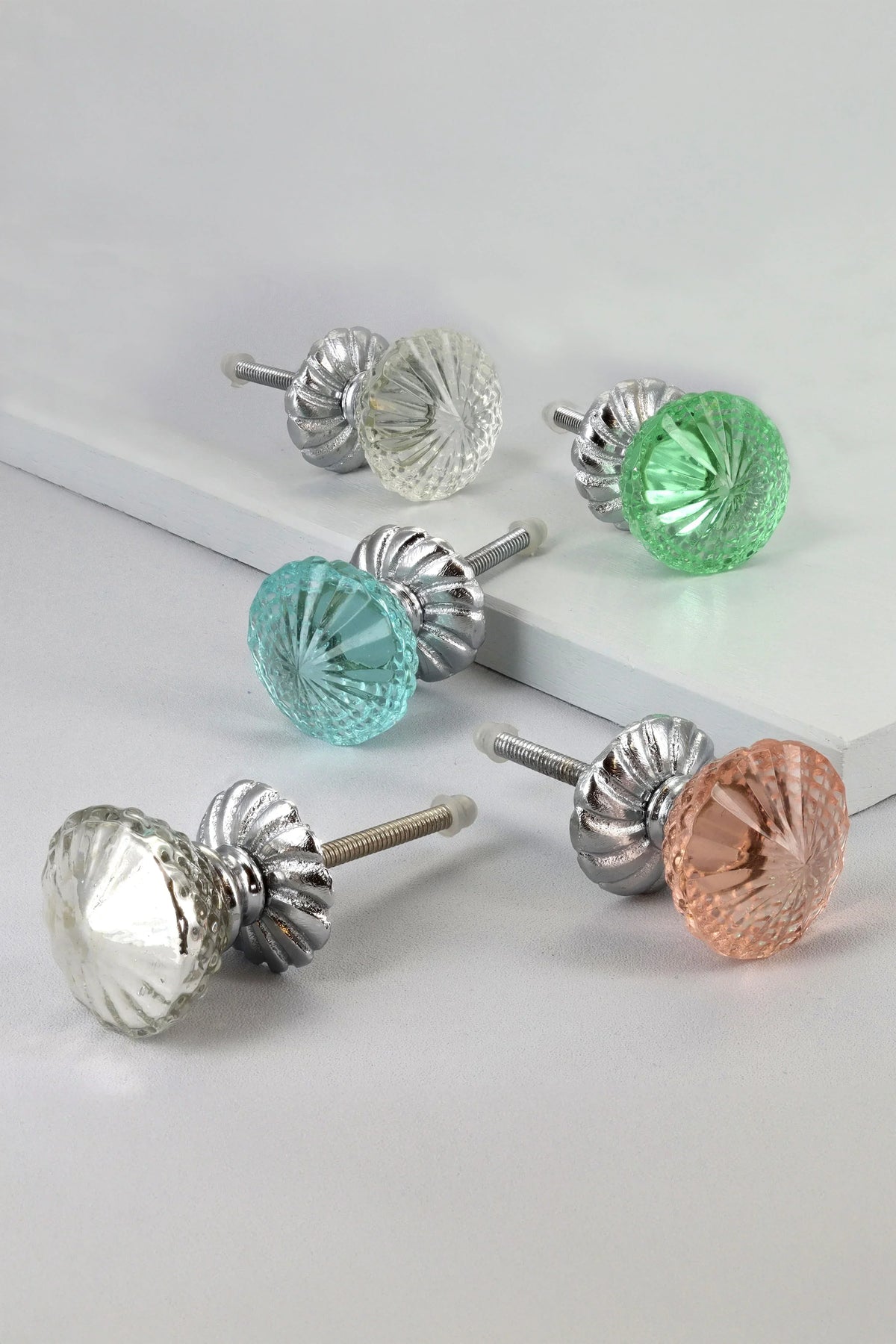 Glacier Jam Crystal Glass Cabinet Pull Knob — G Decor