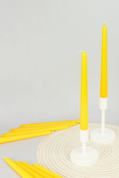 Pastelaria Sunny Yellow Hohe Pastell-Stabkerzen