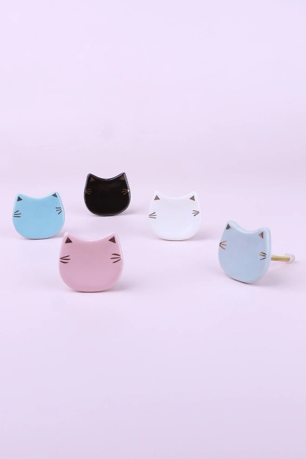 Pawfect Playful Cat Ceramic Cabinet Knob — G Decor