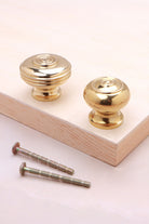 Bloxwich cabinet knob in polished brass