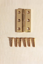 2 inch (50mm) butt hinge in polished brass