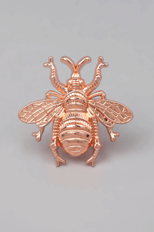 Bienengöttin Schrankknauf in Roségold und Silber
