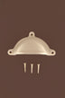 Classic cup pull in satin brass