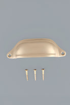 Deep scoop cup pull in satin brass