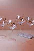 Wild Vine Hand-Painted Gin Glasses Set of 4 — G Decor