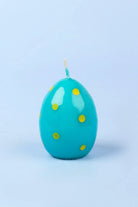 Blue Easter Polka Egg Candles in Happy Hatch — alternate view, G Decor