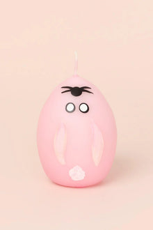 Little Flame Club Blush Pink Hoppy Hand-Painted Egg Candles