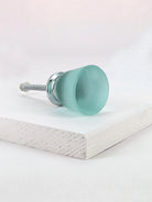 Sienna Frosted Fluted Matte Glass Cabinet Pull Knob — view 6, G Decor