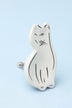 Sleepy Cat and Loyal Pup Furry Friends Ceramic Cabinet Knob — view 5, G Decor