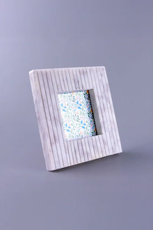 Vittoria Marmo Marble Photo Frame with Fluted Carving