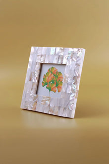 Vivianne Mother of Pearl Photo Frame in Opaline