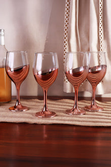 Lot de 4 verres à vin bicolores or rose Sephora