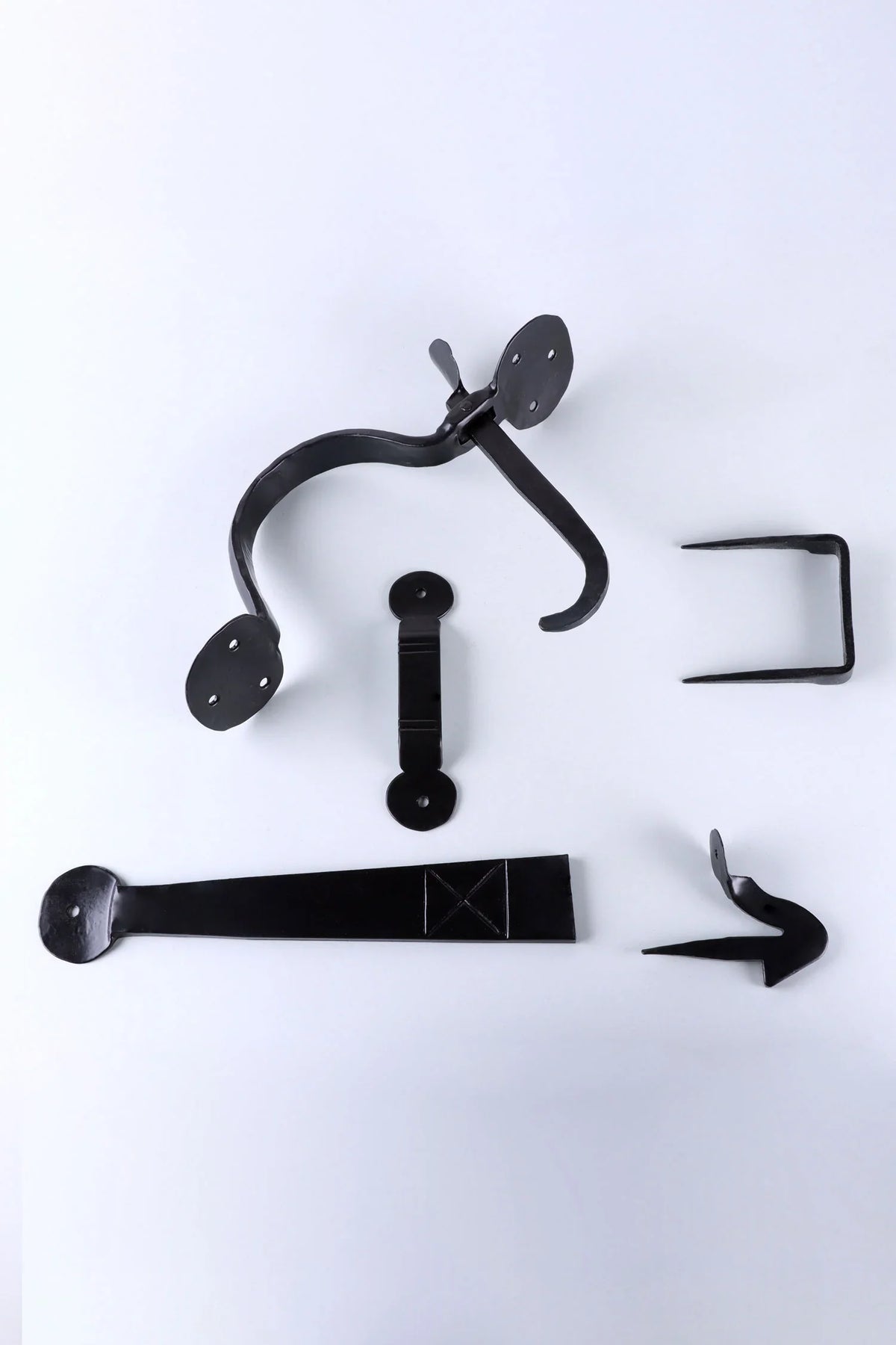Coinbase Hand-Forged Suffolk Thumb Latch in Black Finish — close-up view, G Decor