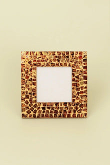 Canyon Glass Mosaic Photo Frame in Rustic Earth