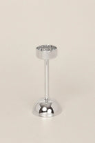 Set of 3 Silver Clear Glass Candle Holders — lifestyle view, G Decor